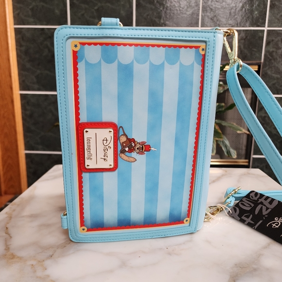 Loungefly Dumbo Storybook Convertible Backpack and Crossbody Bag - Picture 5 of 15